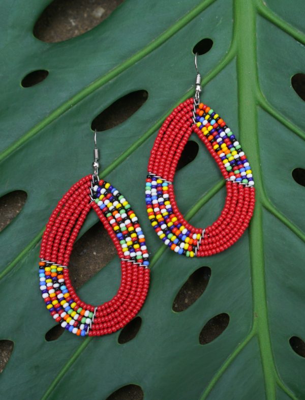 Website Earrings Red Masai