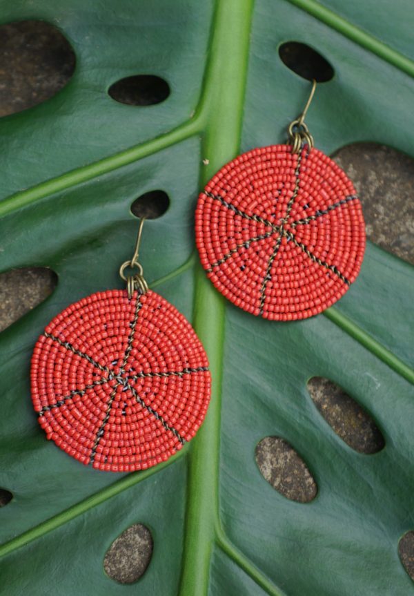Website Earrings Tomato Red M One Plate